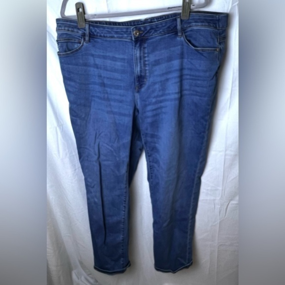 J Jill Denim Plus Size Straight Leg Ankle Jean Size 22